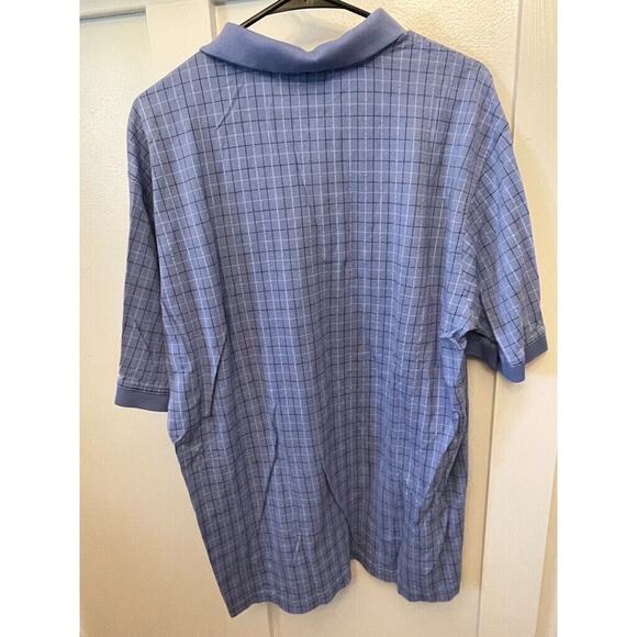 Masters Collection XLarge Polo Shirt 60s Two Ply Mercerized Mens Checkered - Picture 5 of 5